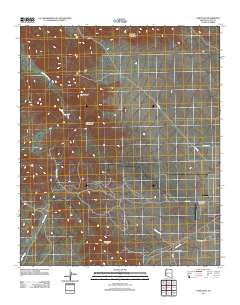 Harcuvar 2011 topographic map thumbnail