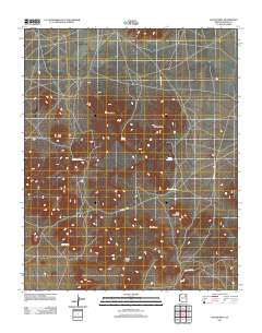 Hauke Mesa 2011 topographic map thumbnail