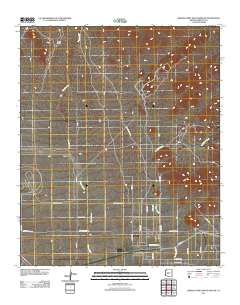 Hieroglyphic Mountains SW 2011 topographic map thumbnail
