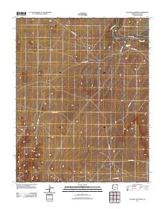 Hogansaani Spring 2011 topographic map thumbnail
