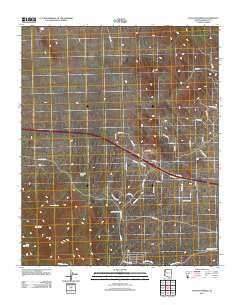 Hualapai Spring 2011 topographic map thumbnail