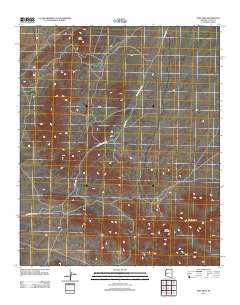 Ibex Peak 2011 topographic map thumbnail