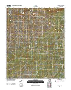 Kinlichee 2011 topographic map thumbnail