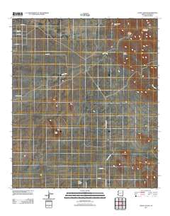 Leslie Canyon 2011 topographic map thumbnail