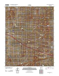 Seligman East 2011 topographic map thumbnail