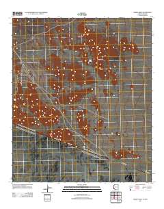 Sierra Arida 2011 topographic map thumbnail