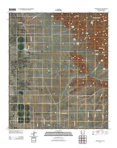 Simmons Peak 2011 topographic map thumbnail