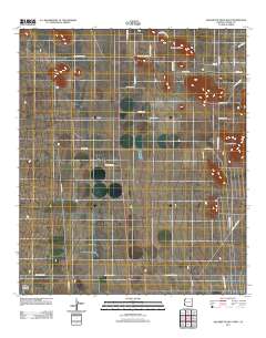 Squaretop Hills West 2011 topographic map thumbnail