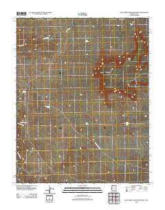 Lost Spring Mountain West 2011 topographic map thumbnail