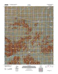 Margies Peak 2011 topographic map thumbnail