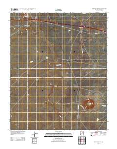 Meteor Crater 2011 topographic map thumbnail