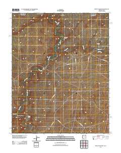 Mexican Water 2011 topographic map thumbnail