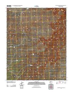Milkweed Canyon NW 2011 topographic map thumbnail