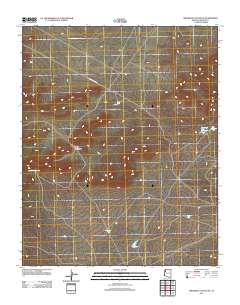 Milkweed Canyon SE 2011 topographic map thumbnail