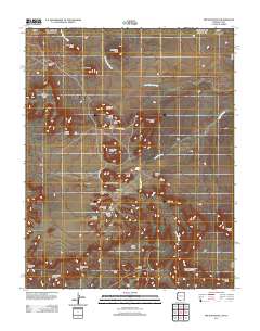Mitten Buttes 2011 topographic map thumbnail