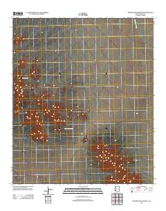 Mohawk Mountains SE 2011 topographic map thumbnail