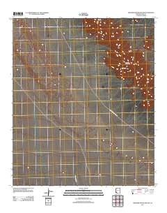 Mohawk Mountains SW 2011 topographic map thumbnail