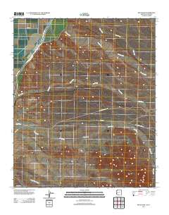 Mule Wash 2011 topographic map thumbnail