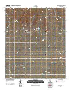 Fortified Peak 2011 topographic map thumbnail