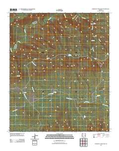 Freezeout Mountain 2011 topographic map thumbnail