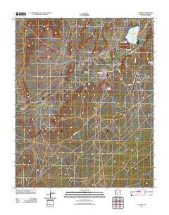 Ganado 2011 topographic map thumbnail