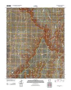 Ganado Mesa 2011 topographic map thumbnail