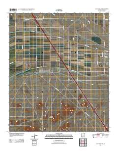 Gila Butte SE 2011 topographic map thumbnail