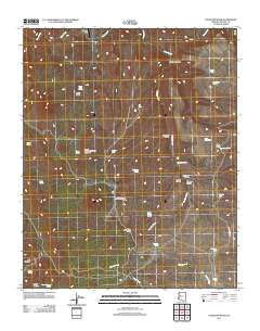 Gonzales Wash 2011 topographic map thumbnail