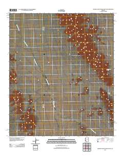 Granite Mountains South 2011 topographic map thumbnail