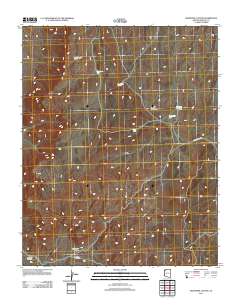 Grapevine Canyon 2011 topographic map thumbnail