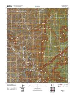 Nazlini 2011 topographic map thumbnail