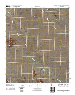 North of Agua Dulce Mountains 2011 topographic map thumbnail