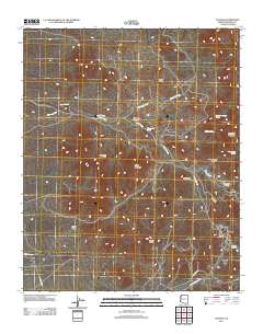 Oatman 2011 topographic map thumbnail