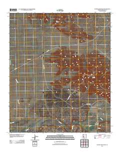 Oatman Mountain 2011 topographic map thumbnail