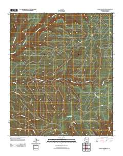 Odart Mountain 2011 topographic map thumbnail