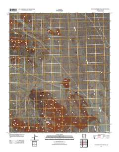 Palomas Mountains SE 2011 topographic map thumbnail