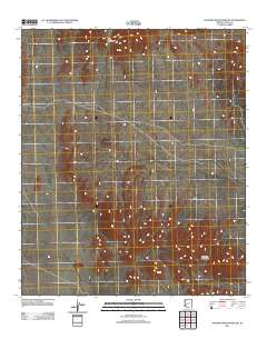 Palomas Mountains SW 2011 topographic map thumbnail