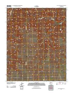 Peach Springs NE 2011 topographic map thumbnail