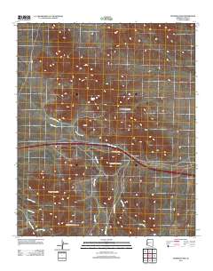 Plomosa Pass 2011 topographic map thumbnail