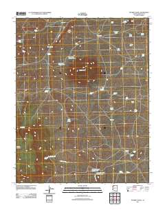 Poverty Knoll 2011 topographic map thumbnail