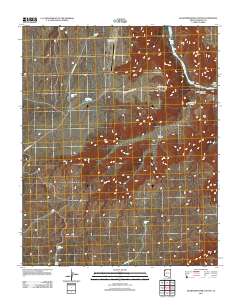 Quartermaster Canyon 2011 topographic map thumbnail