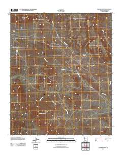 Rawhide Wash 2011 topographic map thumbnail