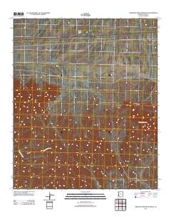 Red Bluff Mountain West 2011 topographic map thumbnail