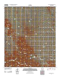 Samaniego Peak 2011 topographic map thumbnail