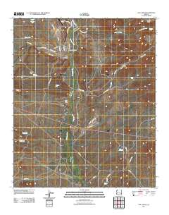 San Carlos 2011 topographic map thumbnail