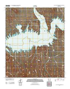 San Carlos Reservoir 2011 topographic map thumbnail