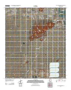 San Xavier Mission 2011 topographic map thumbnail