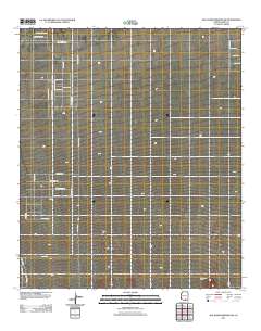 San Xavier Mission SW 2011 topographic map thumbnail