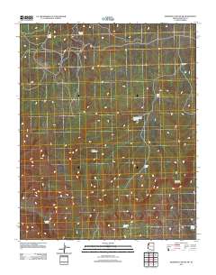 Milkweed Canyon SW 2011 topographic map thumbnail