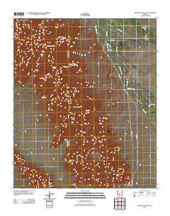 Montezuma Peak 2011 topographic map thumbnail